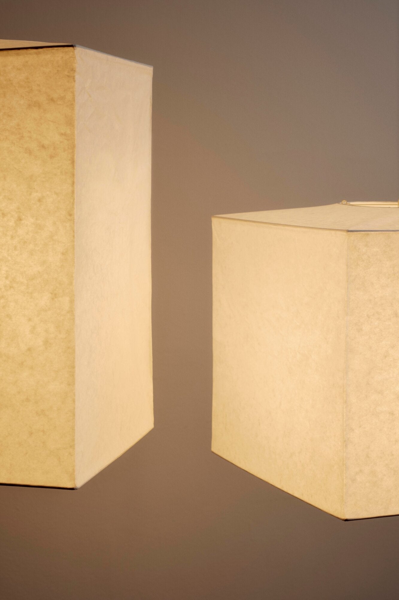 Cube rispapirlampeskærm – Classic White